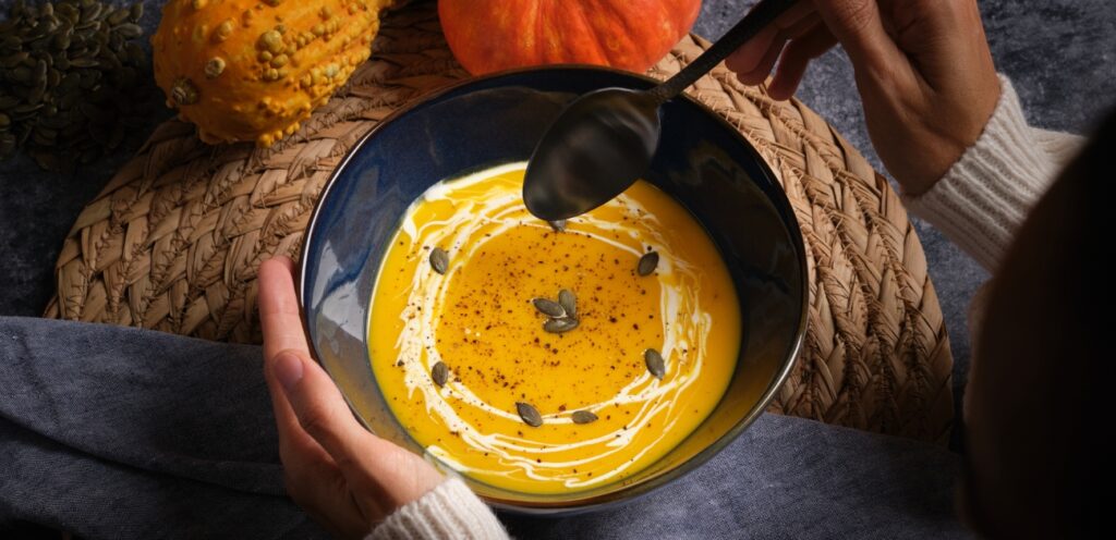 شوربة اليقطين الكريمية